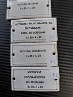 Emaille straatnaamborden - Diverse locaties, Ophalen of Verzenden