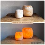 Alabaster Waxinelichthouders Set 18, Overige materialen, Wit, Ophalen of Verzenden, Zo goed als nieuw