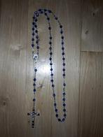 Blauwe rozenkrans, Ophalen of Verzenden, Zo goed als nieuw, Sieraad, Christendom | Katholiek