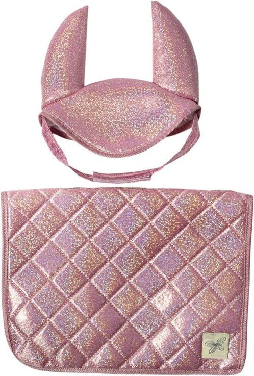 Stokpaard Zadeldekje en Glitter Muts Roze, Kinderen en Baby's, Speelgoed | Knuffels en Pluche, Nieuw, Ophalen of Verzenden