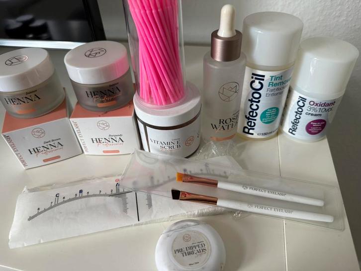 Complete set Henna brows Perfect Eyelash, Sieraden, Tassen en Uiterlijk, Uiterlijk | Cosmetica en Make-up, Nieuw, Make-up, Ogen