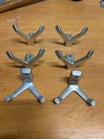 6 Dubbele Kledinghaken, Gebruikt, Wandhaken, Ophalen of Verzenden, Minder dan 100 cm