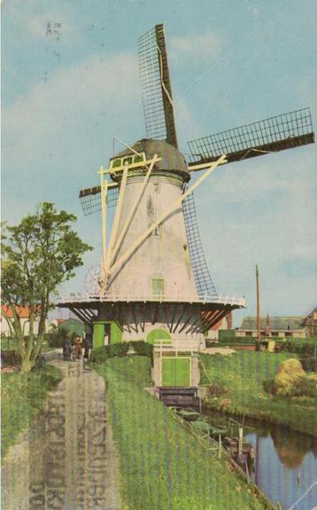 woz096 Haastrecht Hollandse Molen 1915 gelopen  beschikbaar voor biedingen