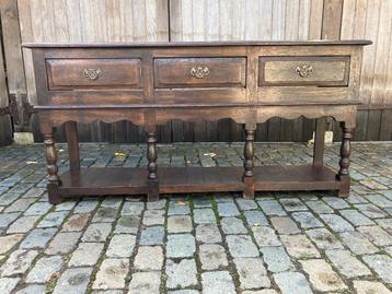 heel mooi Engels dressoir izgs eiken topper!! 140 cm lang beschikbaar voor biedingen