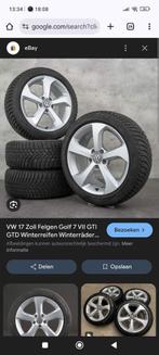 gti / R golf 7.5 Brooklyn 17 inch winter set, Auto-onderdelen, Banden en Velgen, Gebruikt, 17 inch, 225 mm, Winterbanden