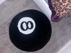 Zwart witte 8ball tapijt vloerkleed y2k carpet biljart pool, 50 tot 100 cm, Verzenden, Rond, 50 tot 100 cm