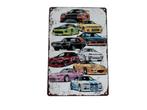 Fast and Furious metalen bord 20x30cm nieuw