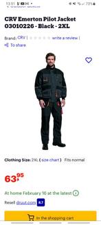 Emerton australian line pilot jas maat xxl, Kleding | Heren, Jassen | Winter, Emerton, Zwart, Overige maten, Ophalen of Verzenden