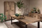 Eettafel Robuust oud hout 180 x 95 x 78 Nieuw!, Huis en Inrichting, Ophalen, Nieuw, Rustiek