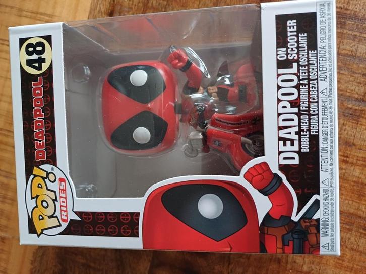 Funko Pop! - Deadpool on Scooter #48, Verzamelen, Poppetjes en Figuurtjes, Nieuw, Ophalen of Verzenden