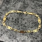 14k gouden armband massief flat magnum schakel