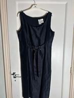 Max Mara Linnen & Zijde Jurk Zwart - Maat 44 (XL), Verzenden, Zwart, Zo goed als nieuw, Boven de knie