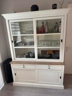 Buffetkast met glazen schuifdeuren, Gebruikt, 100 tot 150 cm, Ophalen of Verzenden, Met lade(s)