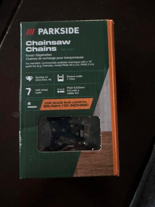 Parkside Kettingzaagkettingen 2 stuks, Doe-het-zelf en Verbouw, Gereedschap | Zaagmachines, Nieuw, Kettingzaag, 1200 watt of meer