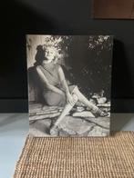Marilyn monroe canvasdoek 45x55 cm te koop zwart wit, Ophalen of Verzenden, Zo goed als nieuw, Schilderij, Minder dan 50 cm