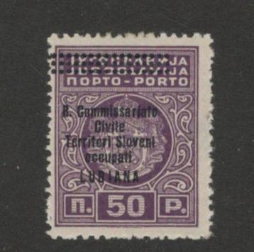 1941 50p-LUBIANA Italiaanse-bezetting SLOVENIA in WO-2 beschikbaar voor biedingen