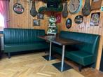 2 Stevige Horeca Banken - 150cm breed, Huis en Inrichting, Banken | Bankstellen, Ophalen of Verzenden, Zo goed als nieuw, Stof