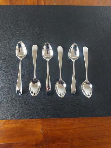 6x Georg Jensen Vivianna thee of koffie lepels glanzend beschikbaar voor biedingen