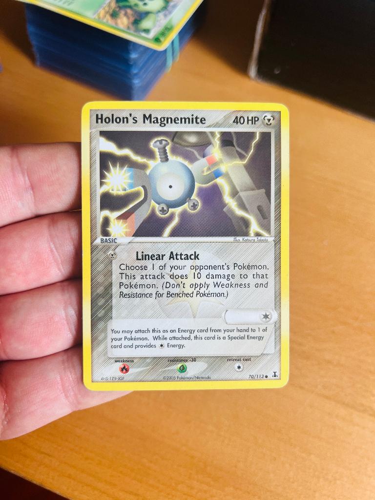 Holon Magnemite 70/113 Ex Delta Species Pokemon, Verzenden, Zo goed als nieuw, Losse kaart, Foil