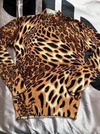 Trui, truitje met animal print, stretch, nieuwstaat, LYYL, M, Maat 38/40 (M), Bruin, Ophalen of Verzenden, Zo goed als nieuw