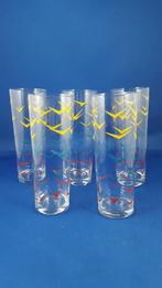 5x vintage longdrinkglas limonadeglas, gekleurde vogels 5B12, Huis en Inrichting, Keuken | Servies, Tweedehands verkoop, Tweedehands verkoop