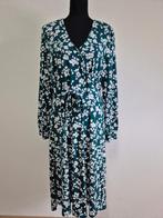 J286 - Donkergroene Hema jurk maat L (1), Maat 38/40 (M), Ophalen of Verzenden, Zo goed als nieuw, Onder de knie