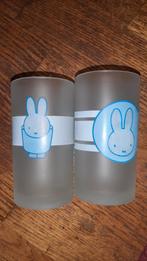 2 glazen glas NIJNTJE DICK BRUNA glaswerk servies, Glas of Glazen, Gebruikt, Ophalen of Verzenden, Glas