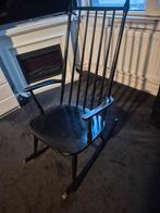 Zwarte vintage schommelstoel, Ophalen, Gebruikt, Zwart, Eén