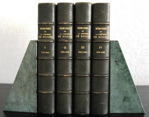Mémoires de la Comtesse de Boigne 1907 Vierdelige set, Antiek en Kunst, Antiek | Boeken en Bijbels, Ophalen of Verzenden