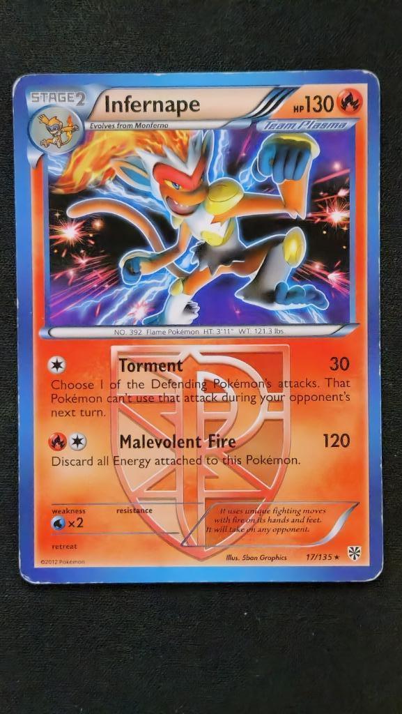Infernape (PLS 17) Pokémon kaart, Hobby en Vrije tijd, Verzamelkaartspellen | Pokémon, Gebruikt, Losse kaart, Ophalen of Verzenden