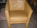 Nette leren fauteuil te koop, Huis en Inrichting, Fauteuils, Ophalen, Gebruikt, Minder dan 75 cm, Leer