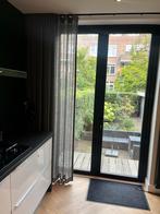 Wave plooi gordijnen met zwarte rails, Huis en Inrichting, Ophalen, Zo goed als nieuw, Zwart, 200 cm of meer