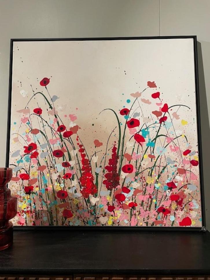 Te koop: Trendhopper schilderij, Huis en Inrichting, Woonaccessoires | Schilderijen, Tekeningen en Foto's, Nieuw, Schilderij, 75 cm of meer