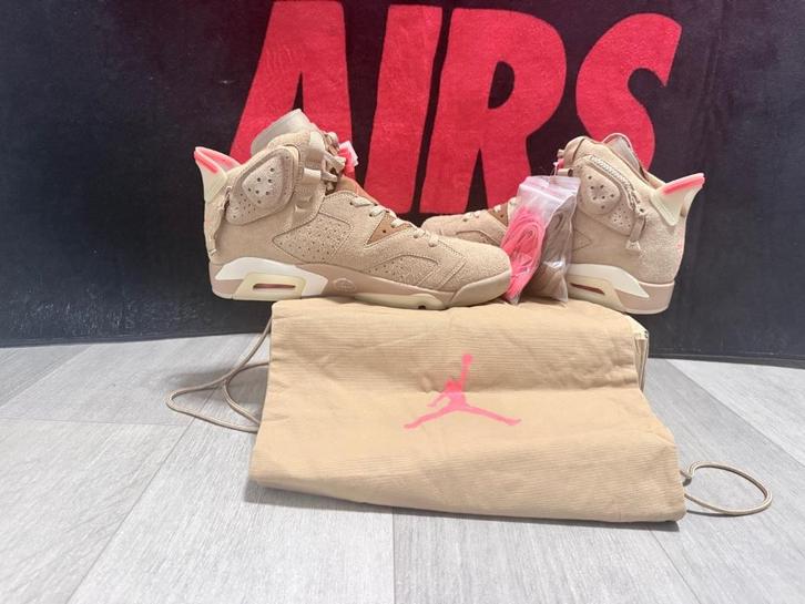 Nike Jordan 6 Retro Travis Scott British Khaki DH0690-200, Kleding | Heren, Schoenen, Nieuw, Sneakers of Gympen, Overige kleuren