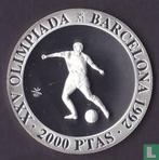 Spanje 2000 pesetas 1990 PROOF "1992 Olympics, Verzenden, Overige landen, Losse munt, Zilver