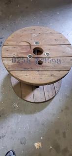 Tuin tafel haspel, Tuin en Terras, Ophalen, Gebruikt, Rond, Hout