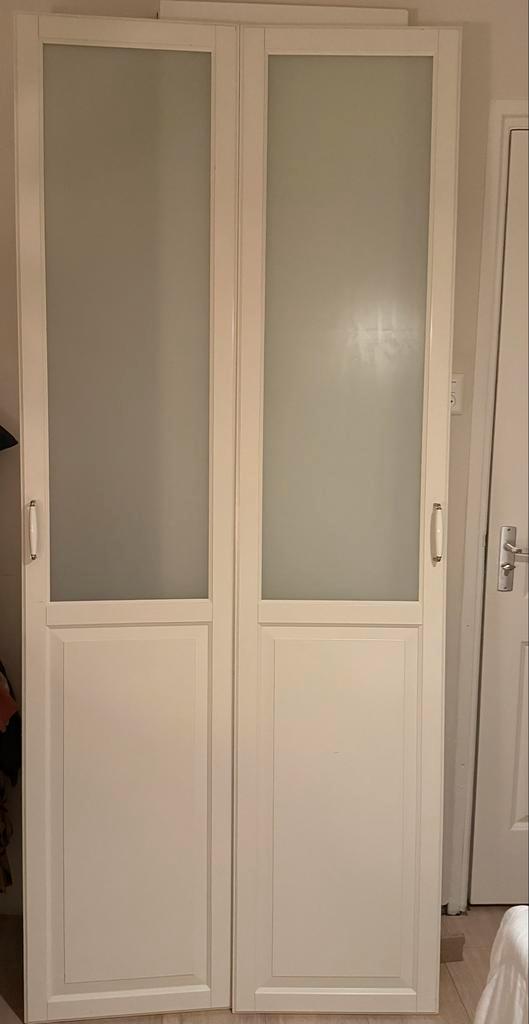 Pax Deuren & Ladeblok - Mat Glas, Huis en Inrichting, Kasten | Kledingkasten, Gebruikt, 200 cm of meer, 50 tot 100 cm, 50 tot 75 cm