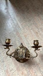 Vintage wandkandelaar, Ophalen of Verzenden, Koper of Brons