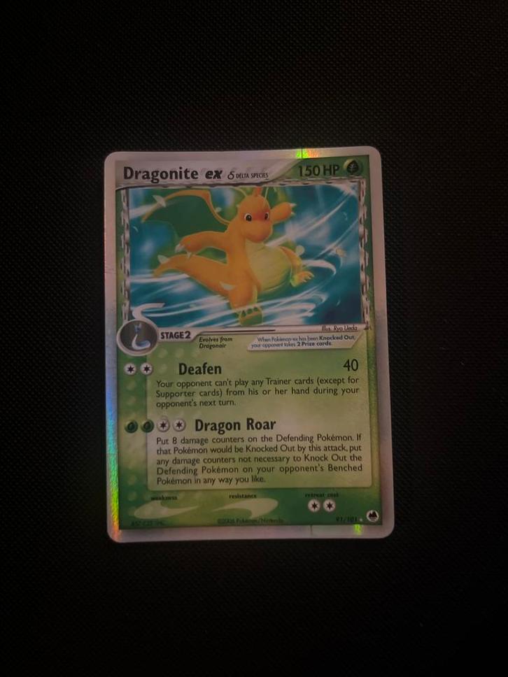 Dragonite Ex - Dragon Frontiers - #91, Hobby en Vrije tijd, Verzamelkaartspellen | Pokémon, Gebruikt, Ophalen of Verzenden