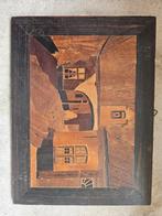 Begynhofje te Brugge 1940 houtinleg, Antiek en Kunst, Kunst | Schilderijen | Klassiek, Ophalen of Verzenden