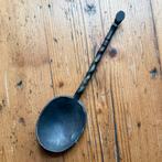 Bodemvondst grachtvondst Leiden tinnen lepel met paardenhoef, Antiek en Kunst, Ophalen of Verzenden