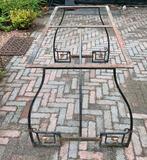 IJzeren onderstel buitentafel, Tuin en Terras, Tuintafels, Ophalen, Gebruikt, Rechthoekig, Overige materialen