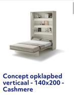 Gezocht: Opklapbed verticaal 140x200 nette staat, Huis en Inrichting, Zo goed als nieuw, Twijfelaar, 200 cm, Metaal
