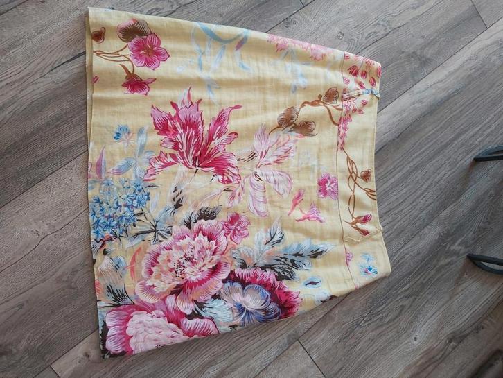 RENATO NUCCI designer linnen rok bloemen zomer mooi 38 40, Kleding | Dames, Rokken, Zo goed als nieuw, Maat 38/40 (M), Geel, Knielengte