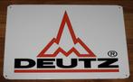 DEUTZ TRACTOR : Metalen Bord Logo DEUTZ Tractor, Verzenden, Nieuw, Reclamebord