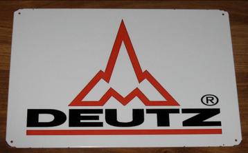 DEUTZ TRACTOR : Metalen Bord Logo DEUTZ Tractor beschikbaar voor biedingen