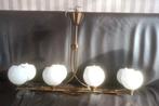 Engelse messing art deco  lamp boven eettafel of in de hal, Ophalen