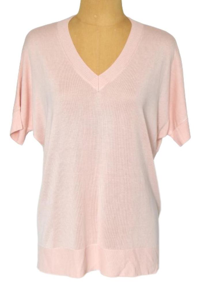 Max & Moi truitje, viscose top, zalm/roze, Mt. M, Kleding | Dames, Tops, Zo goed als nieuw, Maat 38/40 (M), Roze, Korte mouw, Verzenden