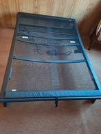 Bed, Ophalen, Eenpersoons, Zwart, 140 cm