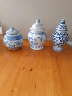 1 gemberpot en 2 potten met deksel, Ophalen of Verzenden